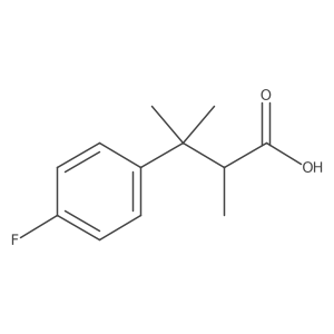 (2S)-3-(4-Fluorophenyl)-2,3-dimethylbutanoic acid Structure
