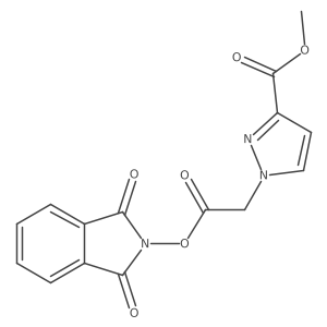 methyl 1-{2-[(1,3-dioxo-2,3-dihydro-1H-isoindol-2-yl)oxy]-2-oxoethyl}-1H-pyrazole-3-carboxylate结构式