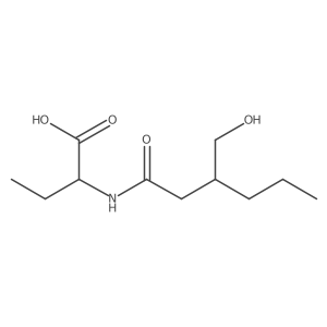 (S)-2-((R)-3-(Hydroxymethyl)hexanamido)butanoic acid Structure