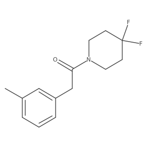1-(4,4-Difluoropiperidin-1-yl)-2-(3-methylphenyl)ethan-1-one Structure