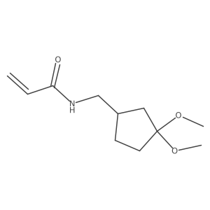 N-[(3,3-Dimethoxycyclopentyl)methyl]prop-2-enamide结构式