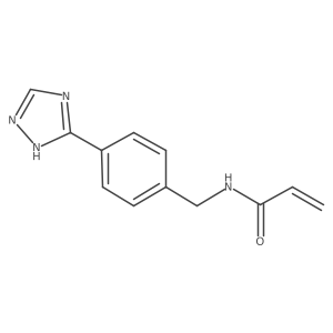 N-[[4-(1H-1,2,4-Triazol-5-yl)phenyl]methyl]prop-2-enamide Structure