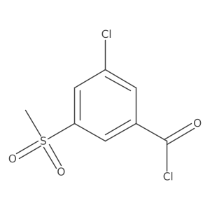 3-Chloro-5-methanesulfonylbenzoyl chloride结构式