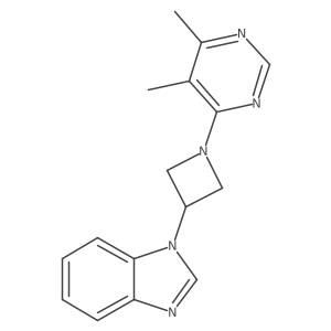 1-[1-(5,6-dimethylpyrimidin-4-yl)azetidin-3-yl]-1H-1,3-benzodiazole Structure