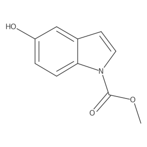 Methyl 5-hydroxy-1H-indole-1-carboxylate Structure