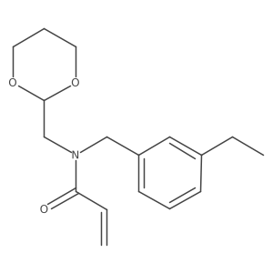 N-(1,3-Dioxan-2-ylmethyl)-N-[(3-ethylphenyl)methyl]prop-2-enamide Structure