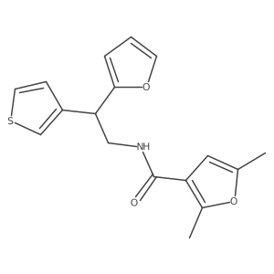 N-[2-(furan-2-yl)-2-(thiophen-3-yl)ethyl]-2,5-dimethylfuran-3-carboxamide Structure