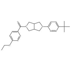 3-Tert-butyl-6-[5-(6-ethoxypyridazine-3-carbonyl)-octahydropyrrolo[3,4-c]pyrrol-2-yl]pyridazine结构式
