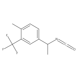 4-(1-Isocyanatoethyl)-1-methyl-2-(trifluoromethyl)benzene结构式