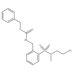 benzyl N-[[2-[2-hydroxyethyl(methyl)sulfamoyl]phenyl]methyl]carbamate结构式