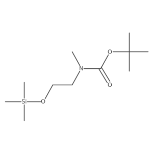 tert-butyl N-methyl-N-{2-[(trimethylsilyl)oxy]ethyl}carbamate Structure