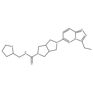 5-{3-ethyl-[1,2,4]triazolo[4,3-b]pyridazin-6-yl}-N-[(oxolan-2-yl)methyl]-octahydropyrrolo[3,4-c]pyrrole-2-carboxamide Structure