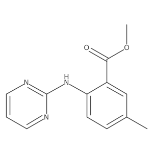 Methyl 5-methyl-2-(pyrimidin-2-ylamino)benzoate结构式