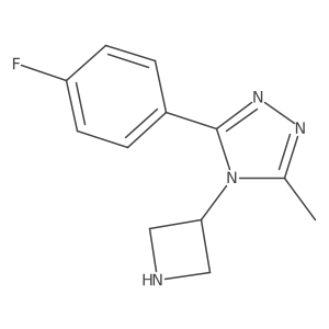 4-(azetidin-3-yl)-3-(4-fluorophenyl)-5-methyl-4H-1,2,4-triazole结构式