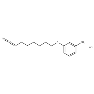 3-[(6-Azidohexyl)oxy]anilinehydrochloride Structure