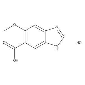 6-methoxy-1H-1,3-benzodiazole-5-carboxylicacidhydrochloride结构式