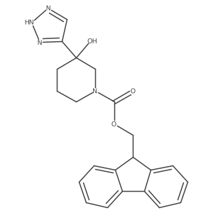(9H-fluoren-9-yl)methyl 3-hydroxy-3-(1H-1,2,3-triazol-4-yl)piperidine-1-carboxylate Structure