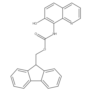 (9H-fluoren-9-yl)methyl N-(7-hydroxyquinolin-8-yl)carbamate结构式