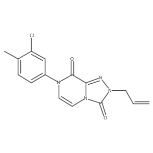 7-(3-chloro-4-methylphenyl)-2-(prop-2-en-1-yl)-2H,3H,7H,8H-[1,2,4]triazolo[4,3-a]pyrazine-3,8-dione结构式