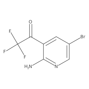 1-(2-Amino-5-bromopyridin-3-YL)-2,2,2-trifluoroethan-1-one Structure