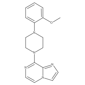 1-{Imidazo[1,2-a]pyrazin-8-yl}-4-(2-methoxyphenyl)piperazine结构式