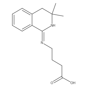 Butanoic acid, 4-(3,4-dihydro-3,3-dimethyl-1-isoquinolinylamino)-结构式