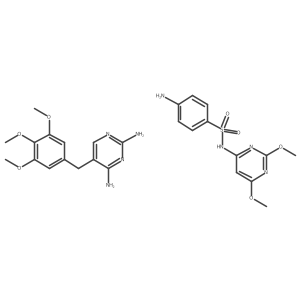 4-amino-N-(2,6-dimethoxypyrimidin-4-yl)benzenesulfonamide;5-[(3,4,5-trimethoxyphenyl)methyl]pyrimidine-2,4-diamine结构式