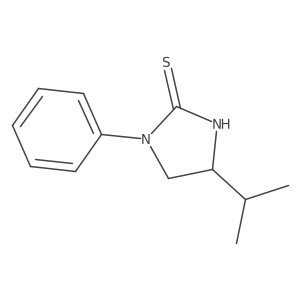 (S)-4-Isopropyl-1-phenylimidazolidine-2-thione Structure