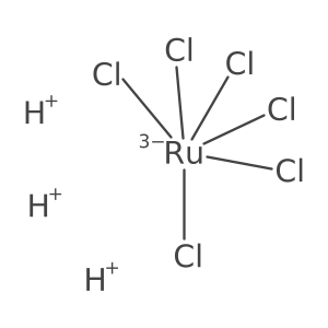 Ruthenate(3-), hexachloro-, hydrogen (1:3), (OC-6-11)-结构式