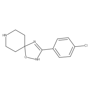 3-(4-Chlorophenyl)-1-oxa-2,4,8-triazaspiro[4.5]dec-2-ene结构式