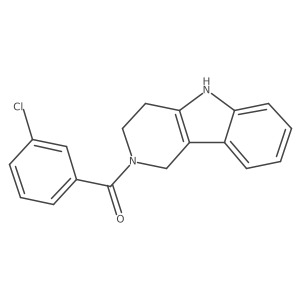 (3-chlorophenyl)(1,3,4,5-tetrahydro-2H-pyrido[4,3-b]indol-2-yl)methanone结构式