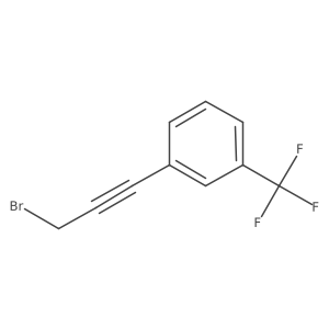 1-(3-Bromoprop-1-ynyl)-3-(trifluoromethyl)benzene结构式