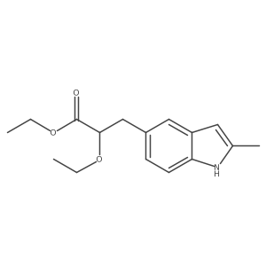 Rac-2-ethoxy-3-(2-methyl-1h-indol-5-yl)-propionic acid ethyl ester Structure
