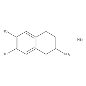 2-Amino-6,7-dihydroxytetralin hydrobromide, (S)-结构式