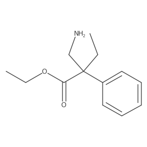 Ethyl 2-(aminomethyl)-2-phenylbutanoate Structure