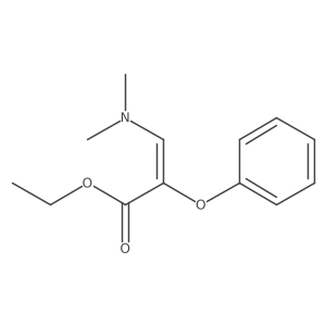 Ethyl 3-(dimethylamino)-2-phenoxyacrylate Structure