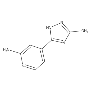 4-(3-amino-1H-1,2,4-triazol-5-yl)pyridin-2-amine Structure