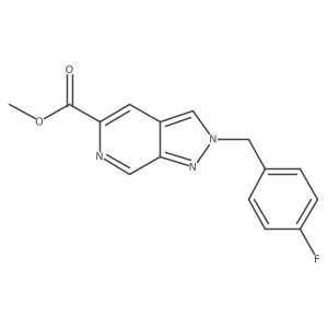 2h-Pyrazolo[3,4-c]pyridine-5-carboxylic acid,2-[(4-fluorophenyl)methyl]-,methyl ester Structure