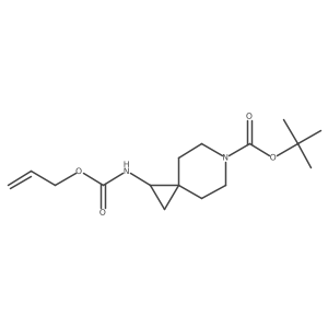 1,1-Dimethylethyl 1-[[(2-propen-1-yloxy)carbonyl]amino]-6-azaspiro[2.5]octane-6-carboxylate Structure