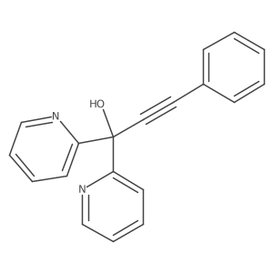 I+/--(2-Phenylethynyl)-I+/--2-pyridinyl-2-pyridinemethanol结构式