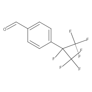 4-(Heptafluoropropan-2-yl)benzaldehyde结构式