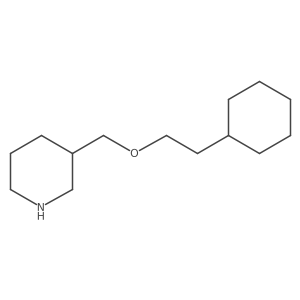 3-[(2-Cyclohexylethoxy)methyl]piperidine Structure