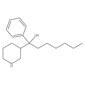 1-Phenyl-1-(piperidin-3-yl)heptan-1-ol Structure