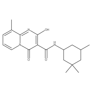 2-hydroxy-9-methyl-4-oxo-N-(3,3,5-trimethylcyclohexyl)-4H-pyrido[1,2-a]pyrimidine-3-carboxamide Structure