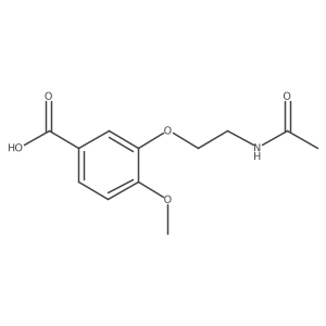 3-(2-Acetylamino-ethoxy)-4-methoxy-benzoic acid结构式