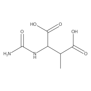 Aspartic acid, N-carbamoyl-3-methyl- Structure