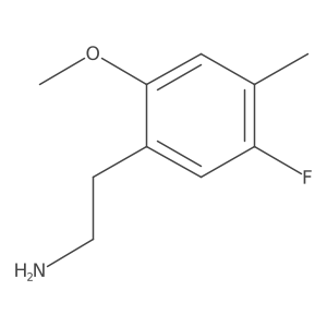 2-(5-Fluoro-2-methoxy-4-methylphenyl)ethan-1-amine Structure