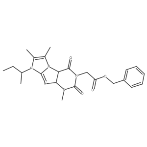 benzyl 2-[8-(butan-2-yl)-1,6,7-trimethyl-2,4-dioxo-1H,2H,3H,4H,8H-imidazo[1,2-g]purin-3-yl]acetate Structure