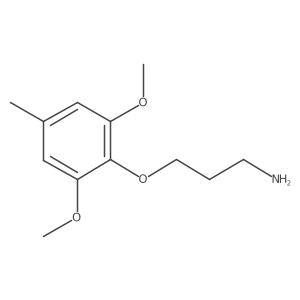 3-(2,6-Dimethoxy-4-methylphenoxy)propan-1-amine结构式