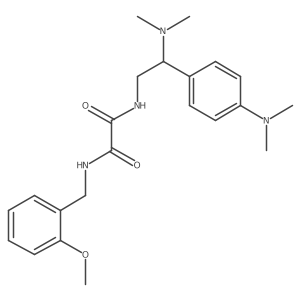 N1-(2-(dimethylamino)-2-(4-(dimethylamino)phenyl)ethyl)-N2-(2-methoxybenzyl)oxalamide结构式